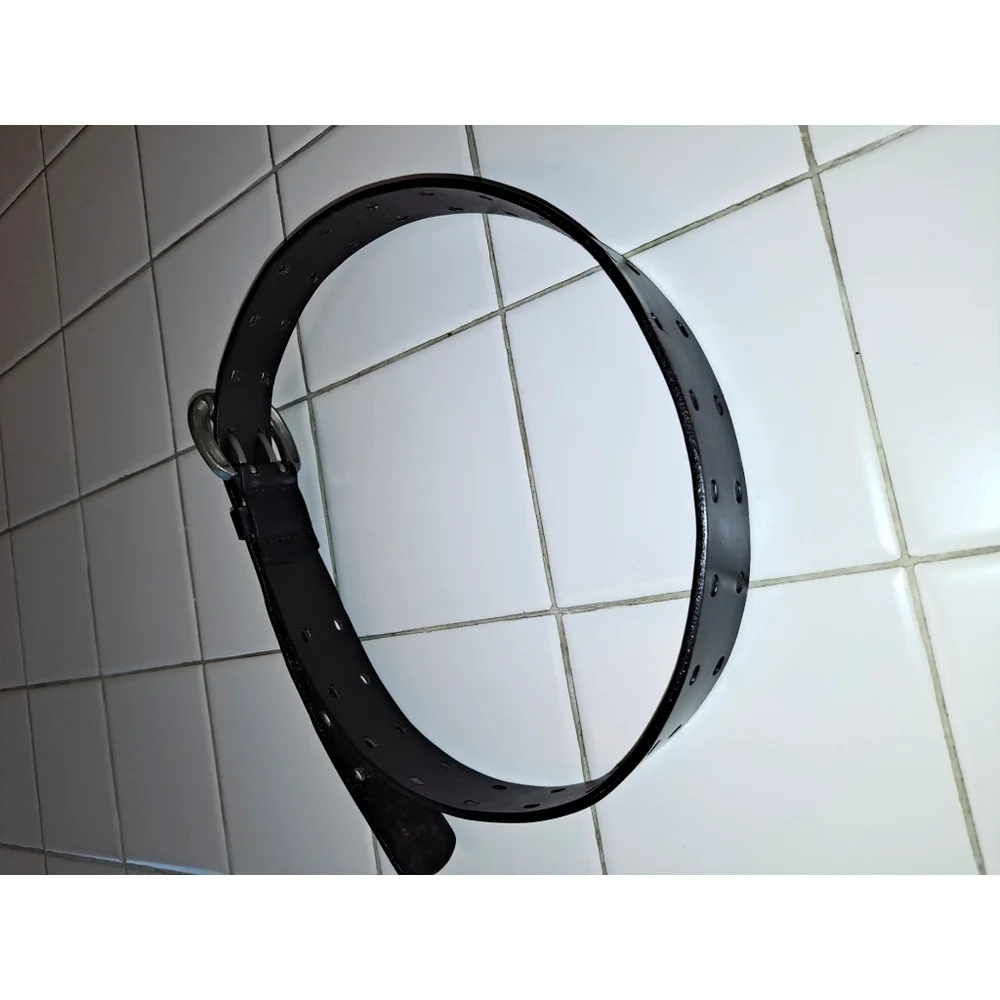 Dark brown leather belt adjustable travel men’s summer party winter casual sport